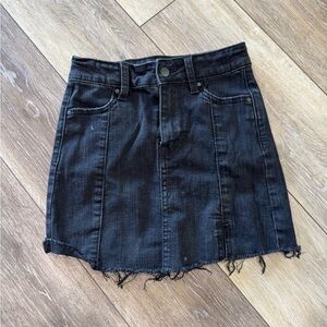 Girls wonder nation black Jean skirt